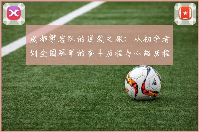 成都攀岩队的逆袭之旅：从初学者到全国冠军的奋斗历程与心路历程